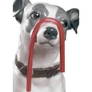 Lladro Jack Russell with Licorice Dog Figurine