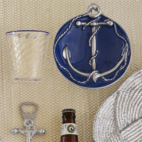 Load image into Gallery viewer, Mariposa Cobalt Anchor Dip Dish
