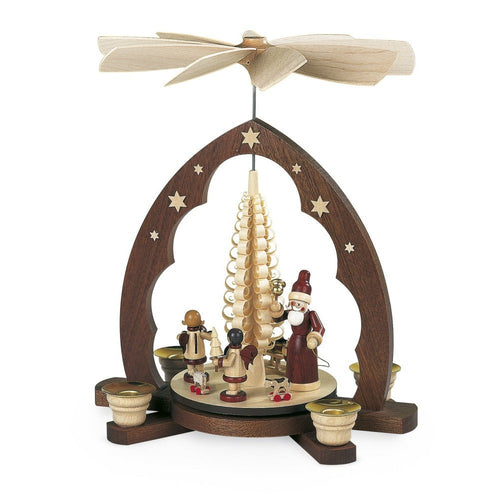 Müller - Mueller - Pyramid - Santa Giving Out X-Mas Presents, Pointed Arch