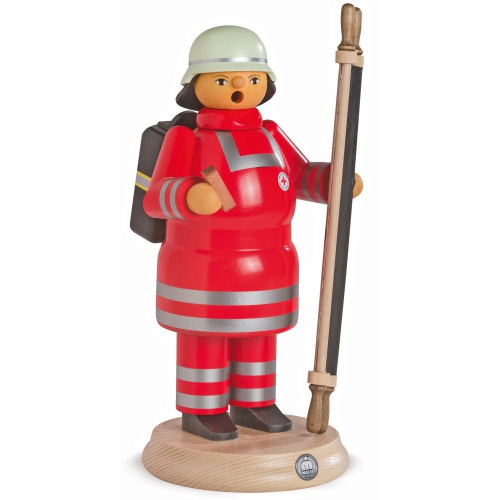 Müller - Mueller - Incense Smoker - Red Cross Ambulance Man - Large