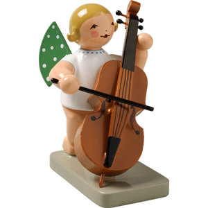 Wendt & Kuhn Angel with Double-Bass Figurine