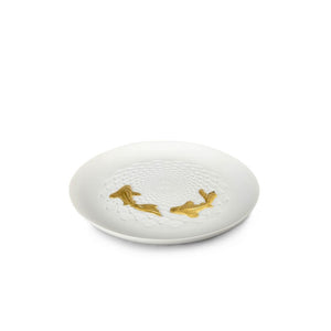 Lladro Koi Plate - Golden Luster