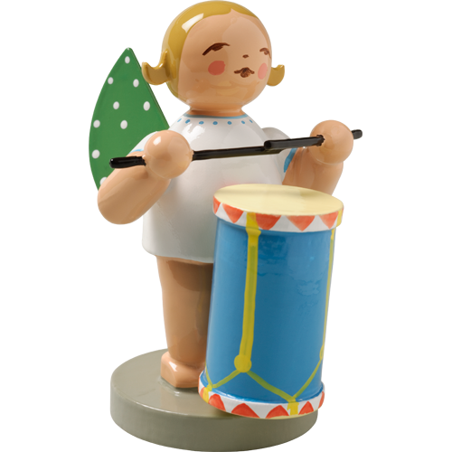 Wendt & Kuhn Angel with Military Drum Figurine