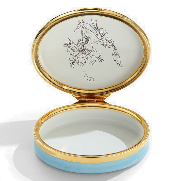 Load image into Gallery viewer, Halcyon Days &quot;The Best Is Yet To Come Oval&quot; Enamel Box
