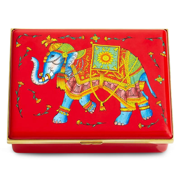 Load image into Gallery viewer, Halcyon Days &quot;Ceremonial Indian Elephant Prestige&quot; Enamel Box

