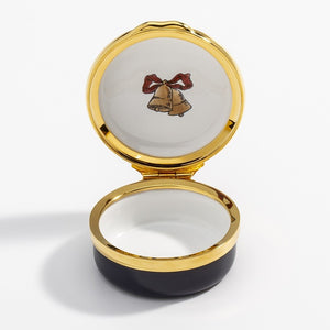 Halcyon Days "Cherub Singing" Enamel Box