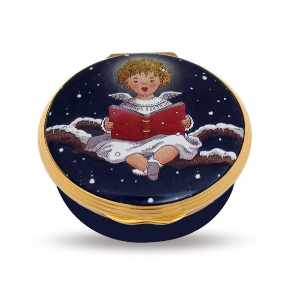 Load image into Gallery viewer, Halcyon Days "Cherub Singing" Enamel Box
