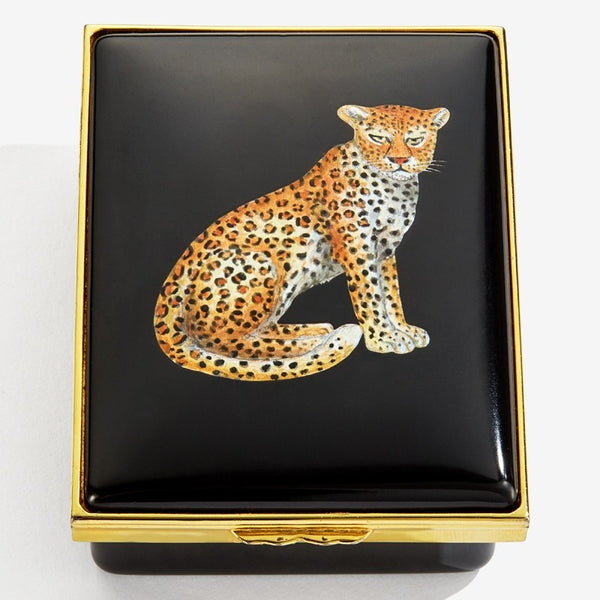 Load image into Gallery viewer, Halcyon Days &quot;Leopard&quot; Enamel Box
