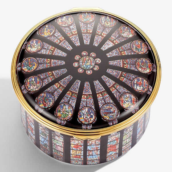 Load image into Gallery viewer, Halcyon Days &quot;The Rose Window at Notre-Dame&quot; Musical Box

