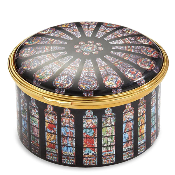 Load image into Gallery viewer, Halcyon Days &quot;The Rose Window at Notre-Dame&quot; Musical Box
