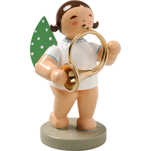 Wendt & Kuhn Angel with Orchestra Horn Figurine