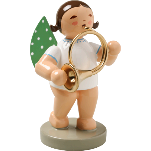 Wendt & Kuhn Angel with Orchestra Horn Figurine