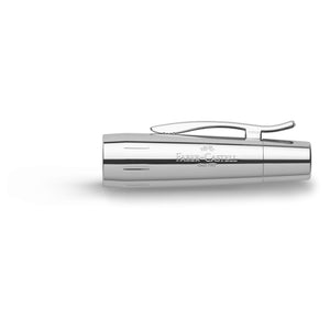 Faber-Castell e-motion Fountain Pen, Wood and Chrome Black