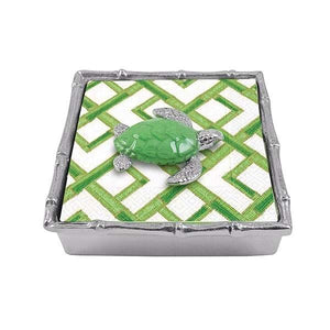 Mariposa Green Sea Turtle Bamboo Napkin Box
