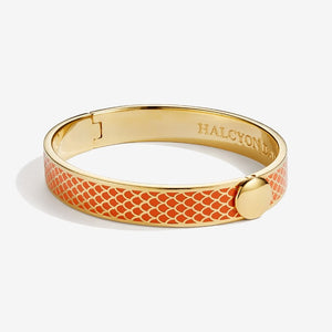 Halcyon Days "Salamander Orange & Gold" Bangle