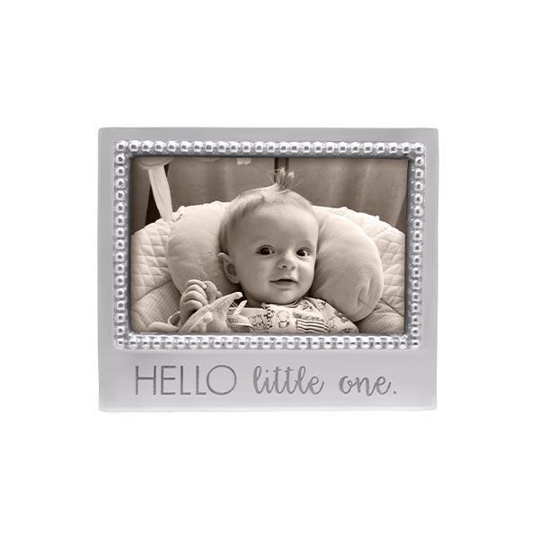 Load image into Gallery viewer, Mariposa HELLO LITTLE ONE Beaded 4x6 Frame
