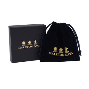 Halcyon Days "Parterre Black & Palladium" Bangle