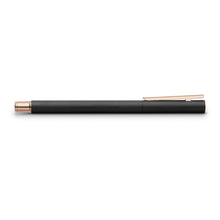 Load image into Gallery viewer, Faber-Castell NEO Slim Rollerball Pen - Black Matte and Rose Gold