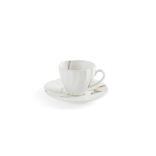 Seletti Kintsugi No. 2 Coffee cup with saucer