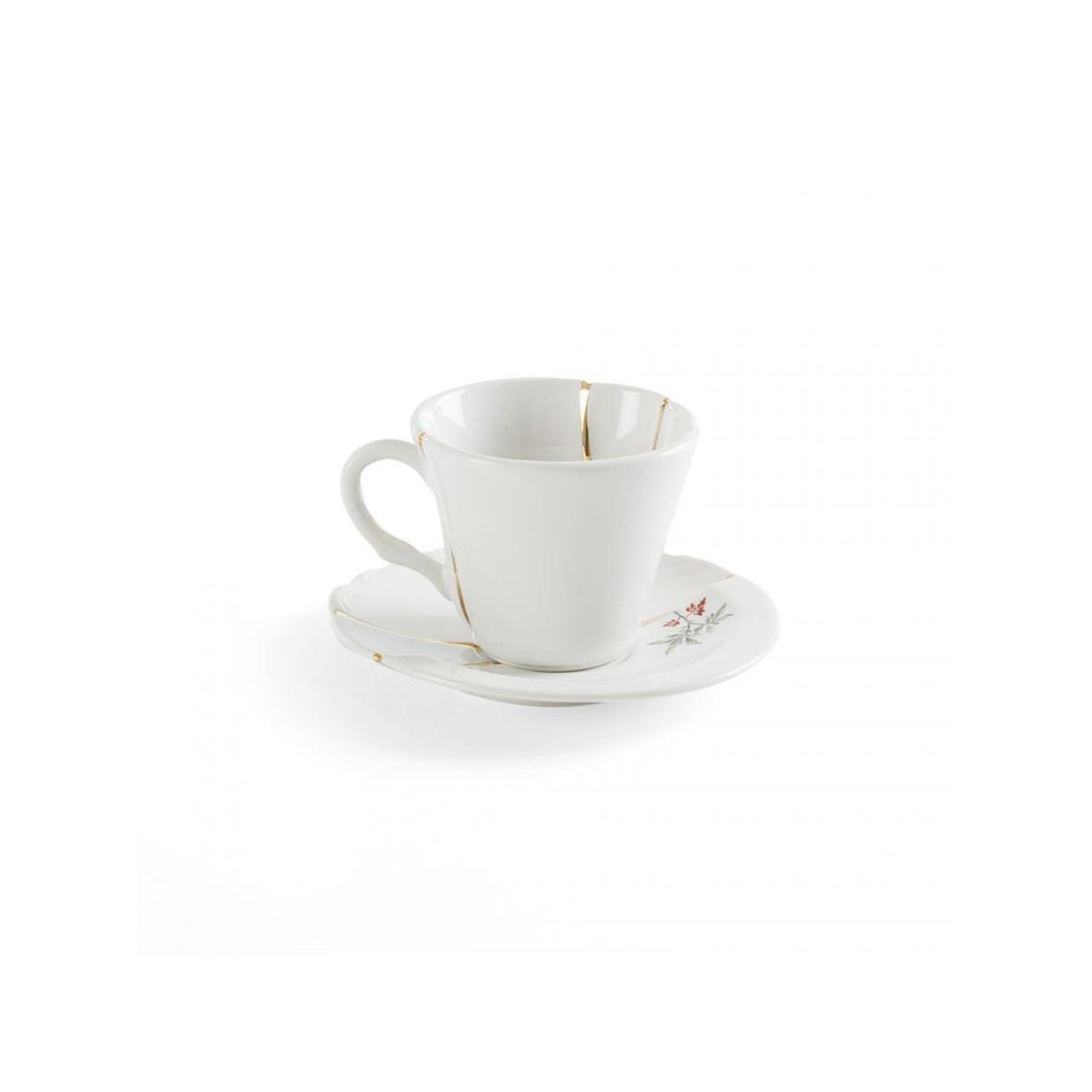 Seletti Kintsugi No. 3 Coffee cup with saucer
