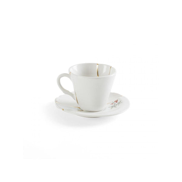 Load image into Gallery viewer, Seletti Kintsugi No. 3 Coffee cup with saucer
