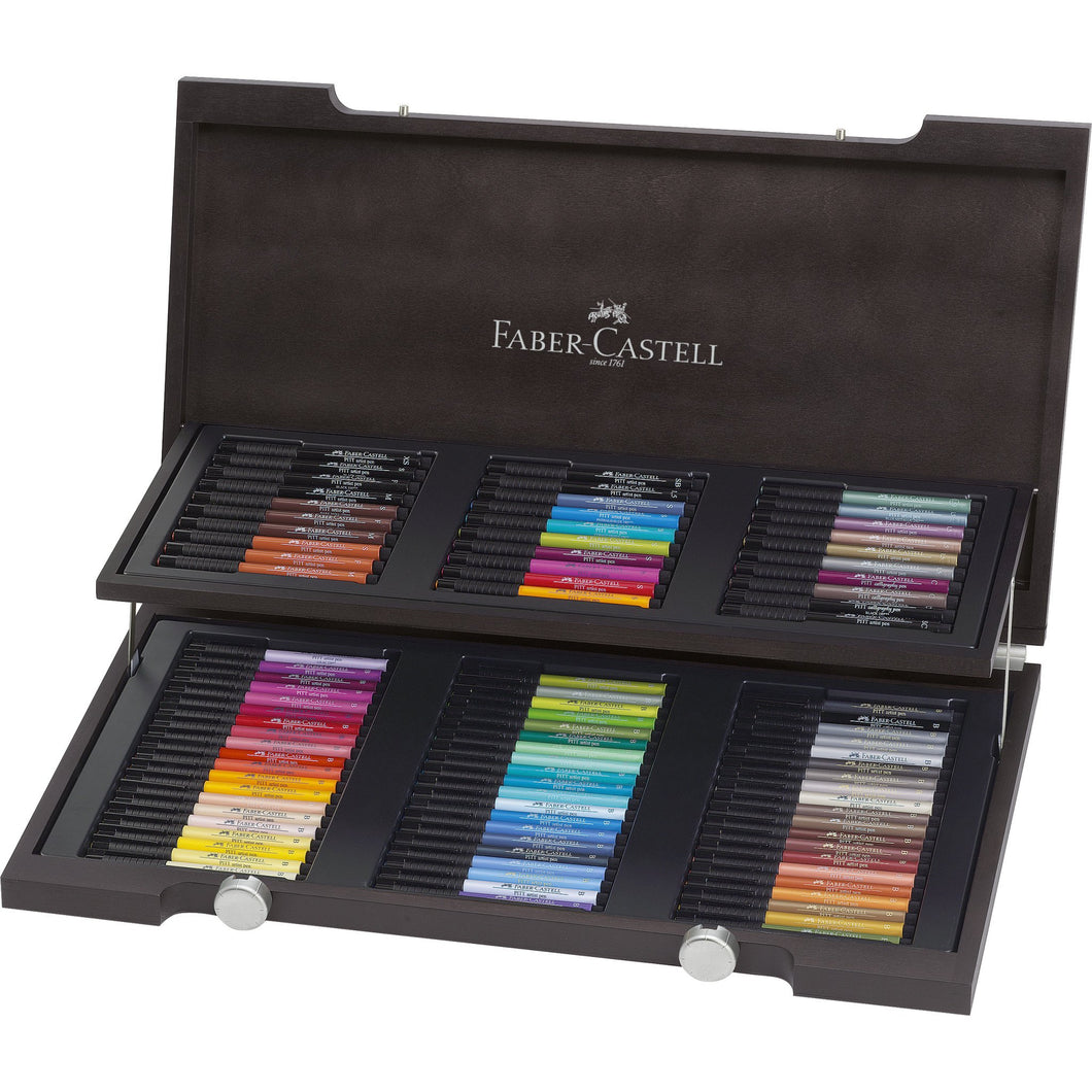 Faber-Castell Pitt Artist Pen® - Wood Case of 90