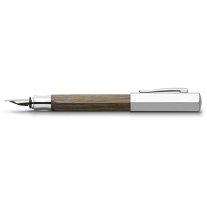 Faber-Castell Ondoro Fountain Pen, Smoked Oak Wood