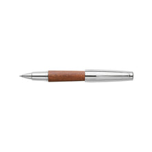 Load image into Gallery viewer, Faber-Castell e-motion Wood and Chrome Rollerball Pen - Brown