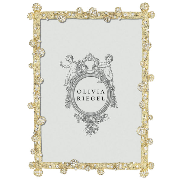 Load image into Gallery viewer, Olivia Riegel Gold Pavé Odyssey 5&quot; x 7&quot; Frame
