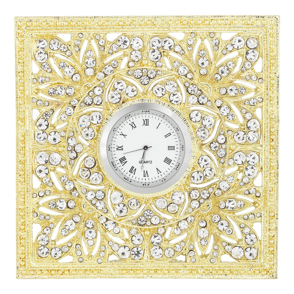 Load image into Gallery viewer, Olivia Riegel Gold Windsor Desk Clock
