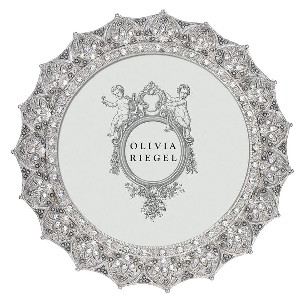 Load image into Gallery viewer, Olivia Riegel Silver Windsor 4&quot; Round Frame
