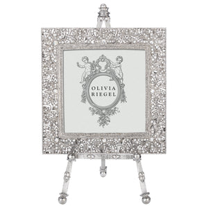 Olivia Riegel Silver Windsor 4" x 4" Frame on Easel