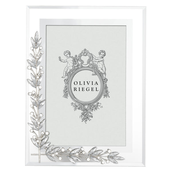 Load image into Gallery viewer, Olivia Riegel Silver Laurel 4&quot; x 6&quot; Frame
