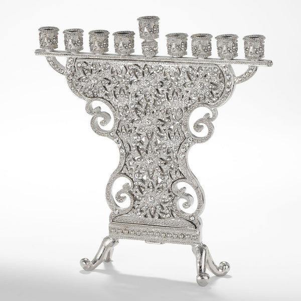 Load image into Gallery viewer, Olivia Riegel Silver Windsor Menorah
