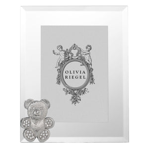 Olivia Riegel Silver Teddy Bear 5" x 7" Frame