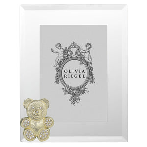 Olivia Riegel Gold Teddy Bear 5" x 7" Frame