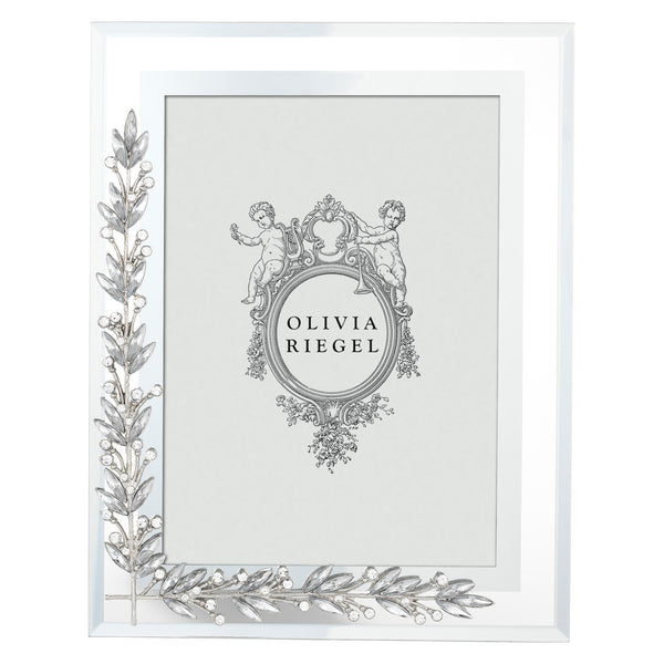 Load image into Gallery viewer, Olivia Riegel Silver Laurel 5&quot; x 7&quot; Frame
