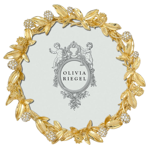 Load image into Gallery viewer, Olivia Riegel Gold Cornelia 4.5&quot; Round Frame
