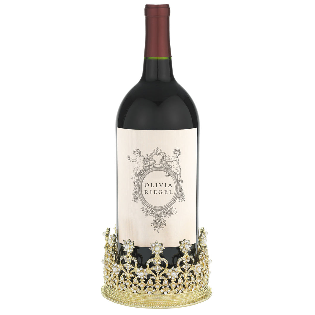 Olivia Riegel Gold Diana Crown Wine Coaster/Candleholder
