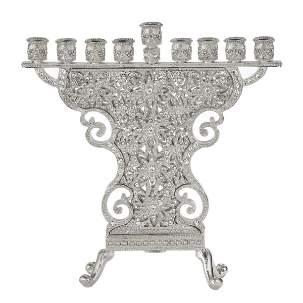 Load image into Gallery viewer, Olivia Riegel Silver Windsor Menorah
