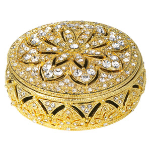 Olivia Riegel Gold Windsor Round Box