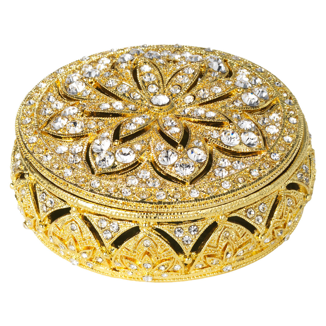 Olivia Riegel Gold Windsor Round Box