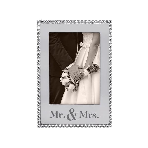 Load image into Gallery viewer, Mariposa MR. &amp; MRS. Beaded 5x7 Vertical Frame
