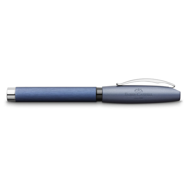 Load image into Gallery viewer, Faber-Castell Essentio Fountain Pen, Aluminium Blue
