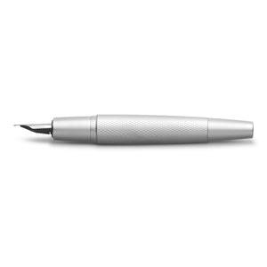 Faber-Castell e-motion Fountain Pen, Pure Silver