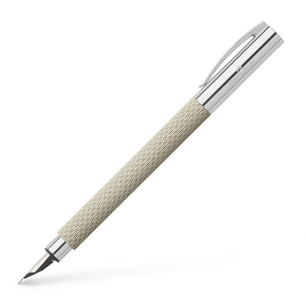 Load image into Gallery viewer, Faber-Castell Ambition Fountain Pen, OpArt White Sand
