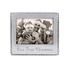 Load image into Gallery viewer, Mariposa OUR FIRST CHRISTMAS Beaded 5x7 Frame