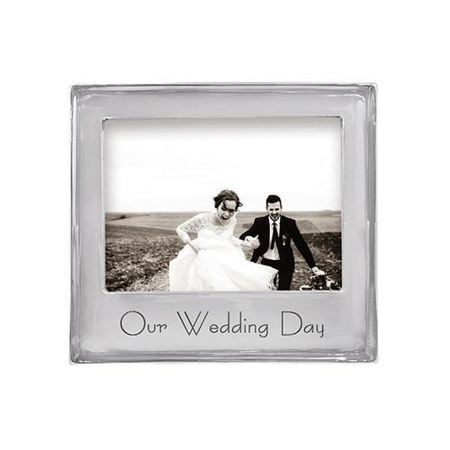 Mariposa OUR WEDDING DAY Signature 5x7 Frame