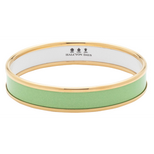 Load image into Gallery viewer, Halcyon Days &quot;Meadow Green &amp; Gold&quot; Bangle