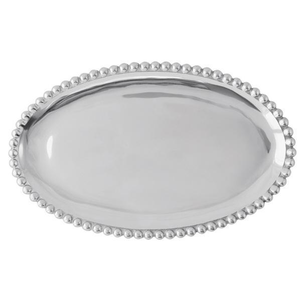 Load image into Gallery viewer, Mariposa Pearled Oval Platter
